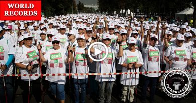 Наибольшее количество участников в одновременной скандинавской ходьбе