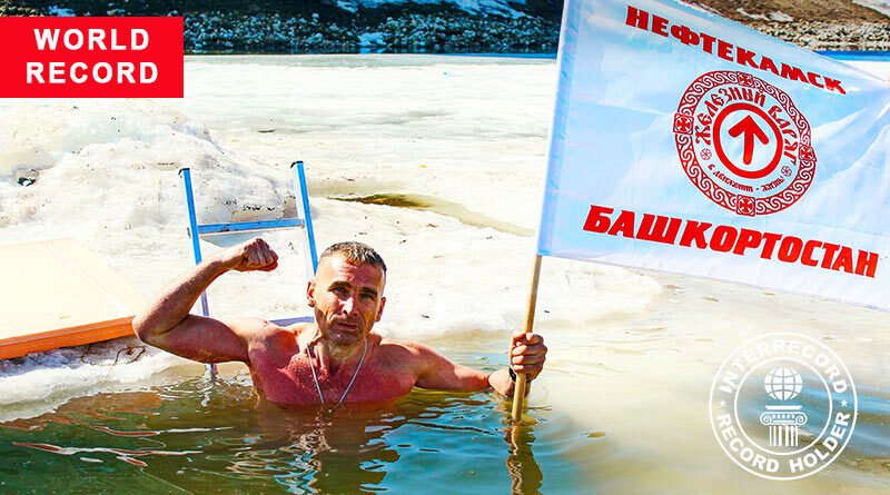 Наибольшее время нахождения в холодной воде (мужчина)