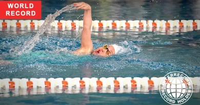 fastest time in the 100 meters freestyle in the pool