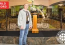 largest firebird sculpture made of bones and horns, 165 cm high, 96 cm long and 70 cm wide, was created by Kirill Nikiforov