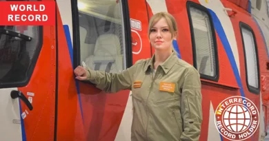 world's first female Ansat helicopter pilot